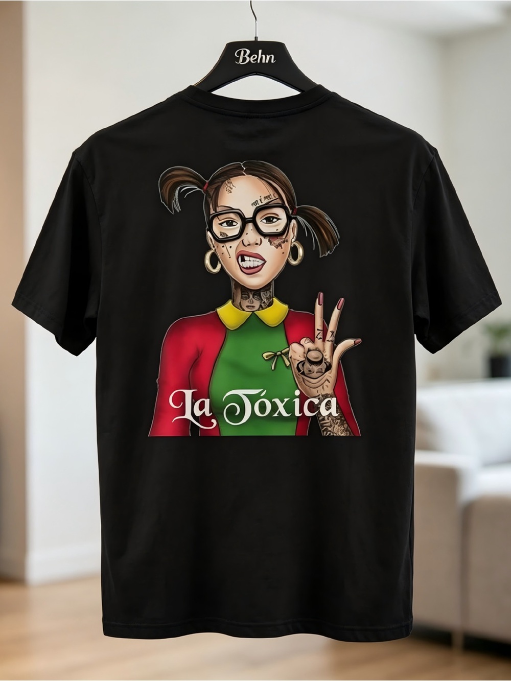 La Toxica Mexican Lottery Card Graphic Womens Mens T-shirt Unisex Funny Quote